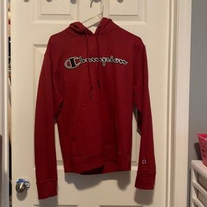red champion hoodie
